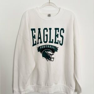 Gameday Couture Eagles Football White Sweatshirt